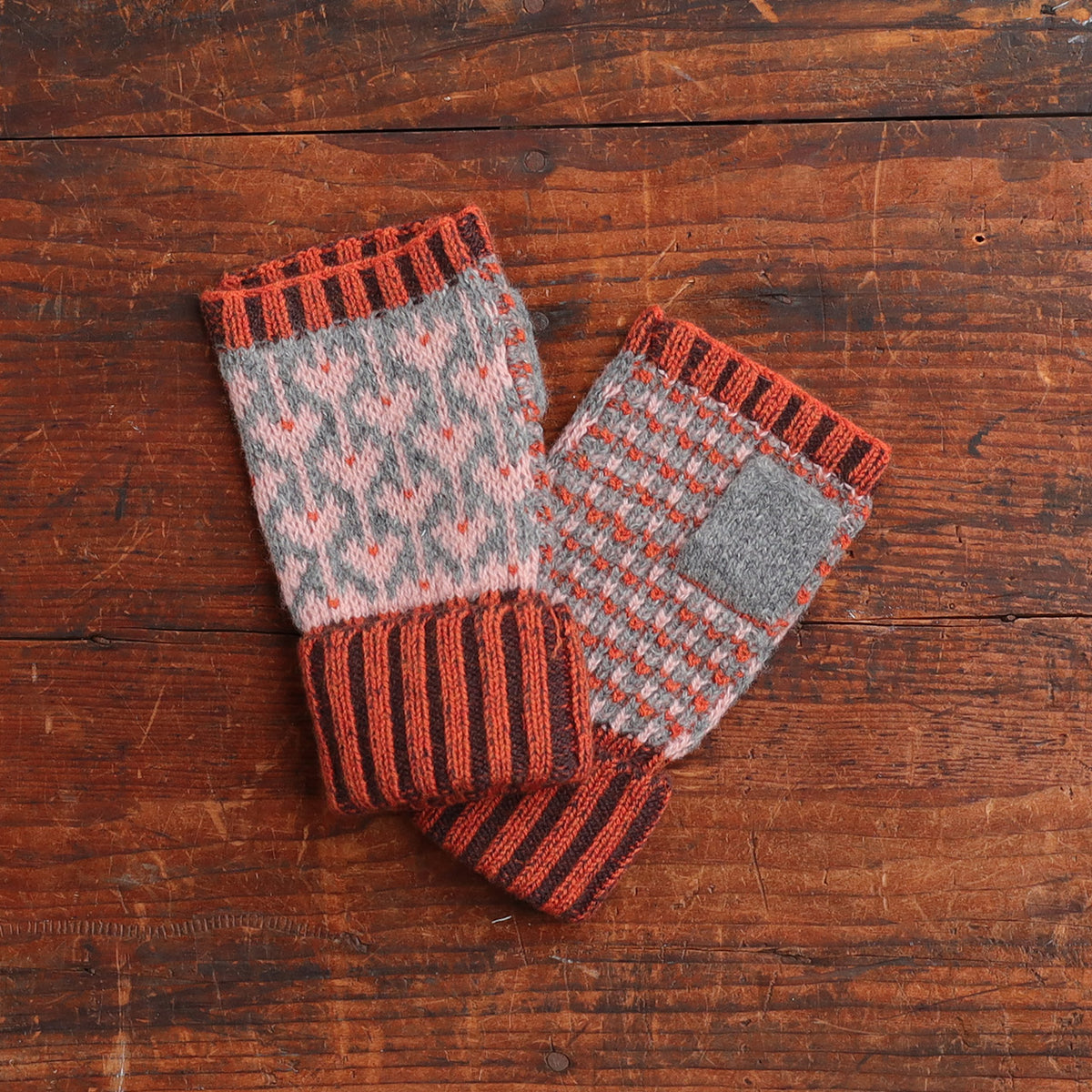 Jacquard Knit Hand Warmers - 100% Merino - Fästfolk (Adults)