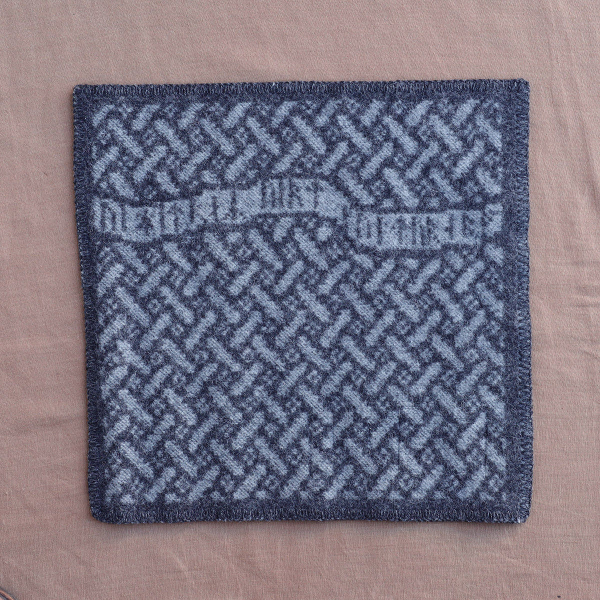 Jacquard Woven Seat Pad - 100% Wool - Futhark (43x43cm)