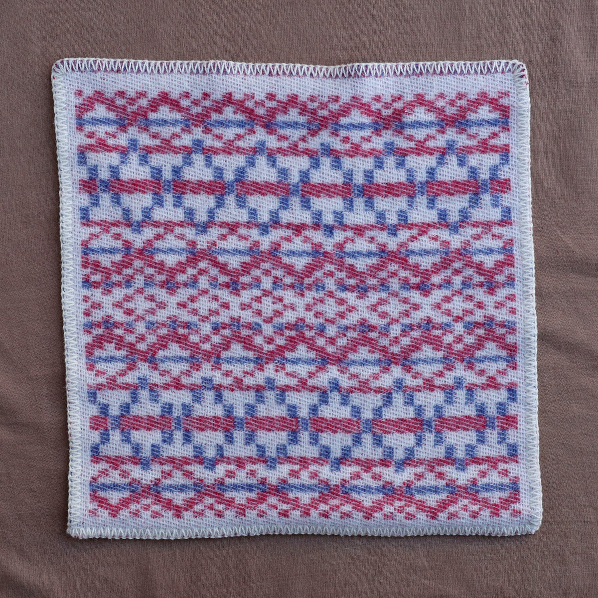 Jacquard Woven Seat Pad - 100% Wool - Lycksele (43x43cm)