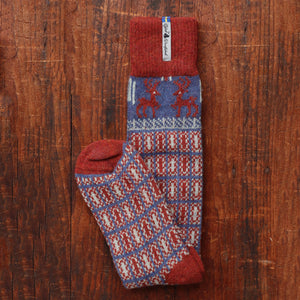 Long Woollen Rag Socks - Recycled Lambswool - Scania (Adults 34-41)