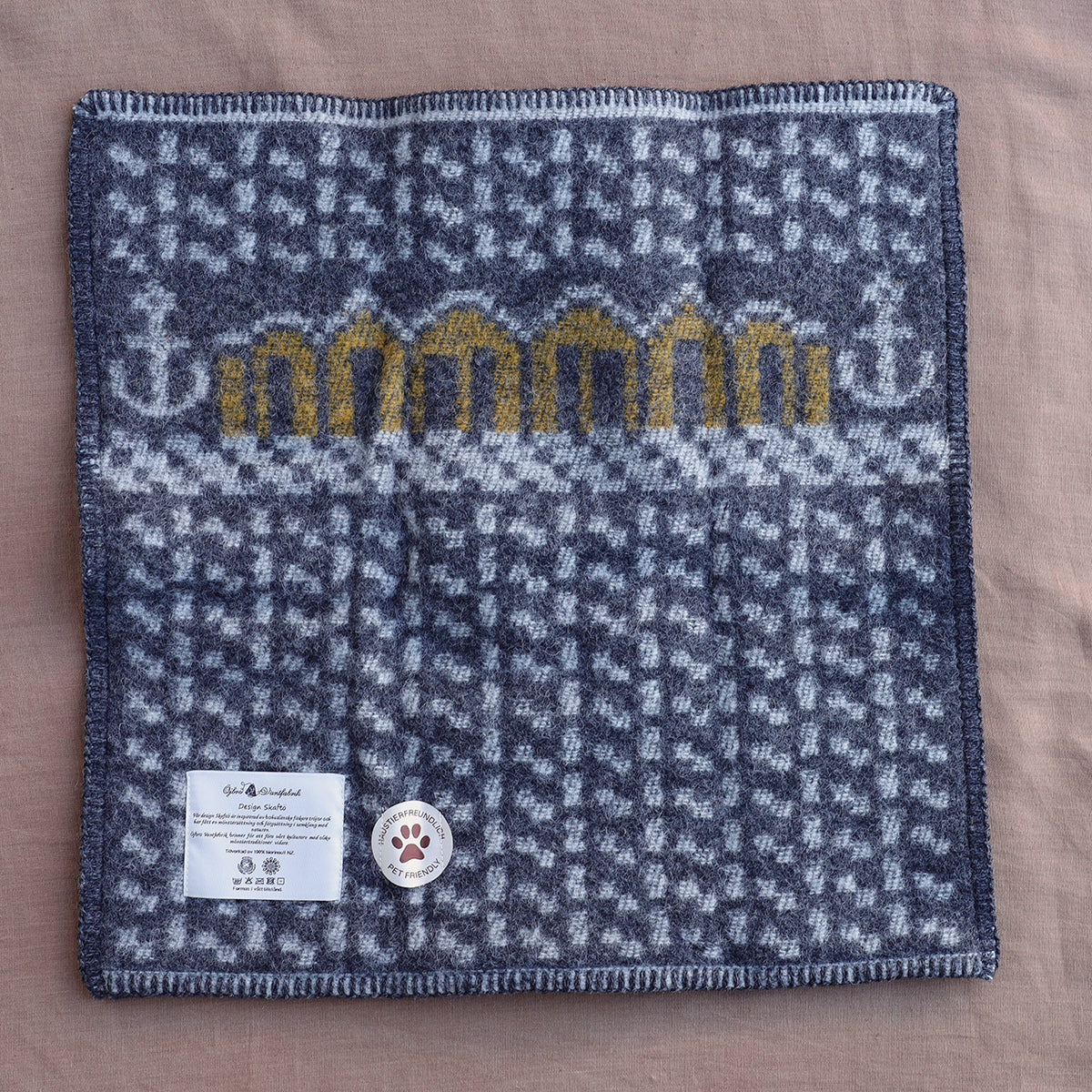 Jacquard Woven Cushion Cover - 100% Wool - Skaftö (50x50cm)