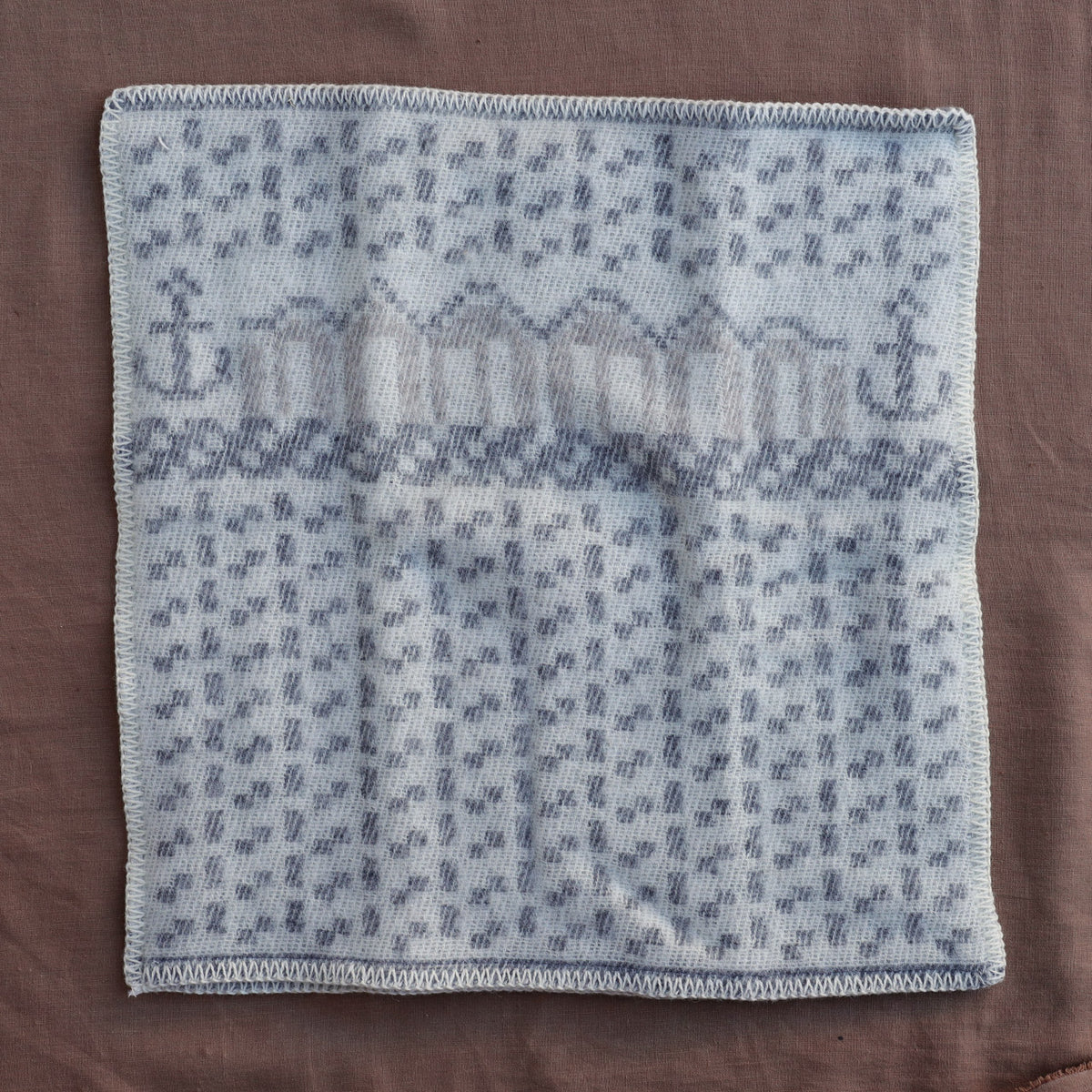 Jacquard Woven Cushion Cover - 100% Wool - Skaftö (50x50cm)