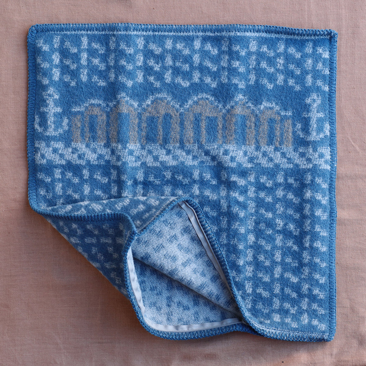 Jacquard Woven Cushion Cover - 100% Wool - Skaftö (50x50cm)