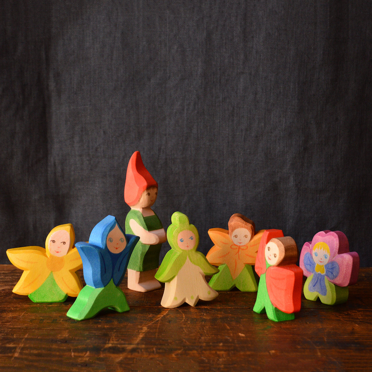 Ostheimer Handcrafted Wooden Toys - Flower Children