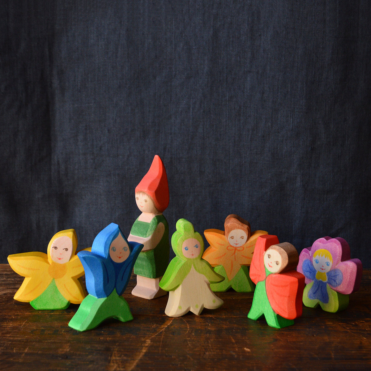 Ostheimer Handcrafted Wooden Toys - Flower Children