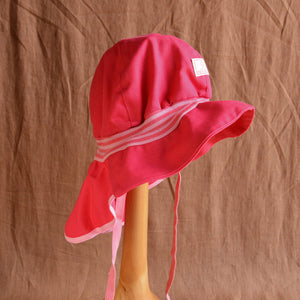 Firefighter UV Sun Hat in 100% Organic Cotton - Stripes (6-12m) *Last One!
