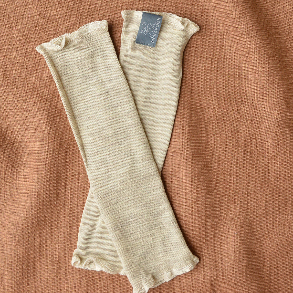 Baby Fine Legwarmers in Organic Wool/Silk (0-2y+)