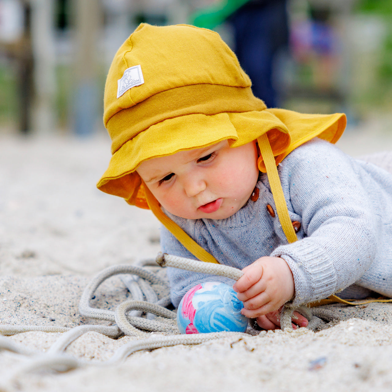 Firefighter Sun Hat - 100% Organic Cotton Muslin (6m-5y+)