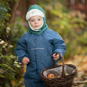 Fynn Organic Boiled Wool Lumberjack Hat with Teddy Lining (1-10y)