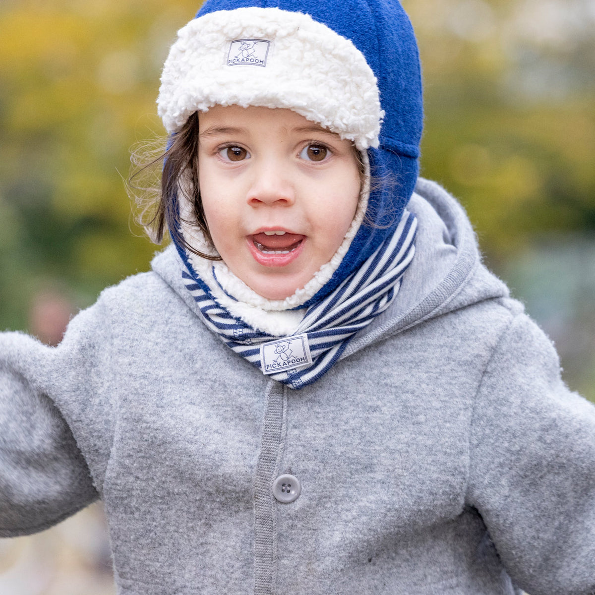 Fynn Organic Boiled Wool Lumberjack Hat with Teddy Lining (1-10y)
