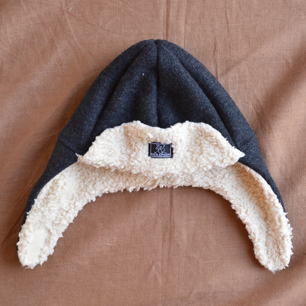 Fynn Organic Boiled Wool Lumberjack Hat with Teddy Lining (1-10y)