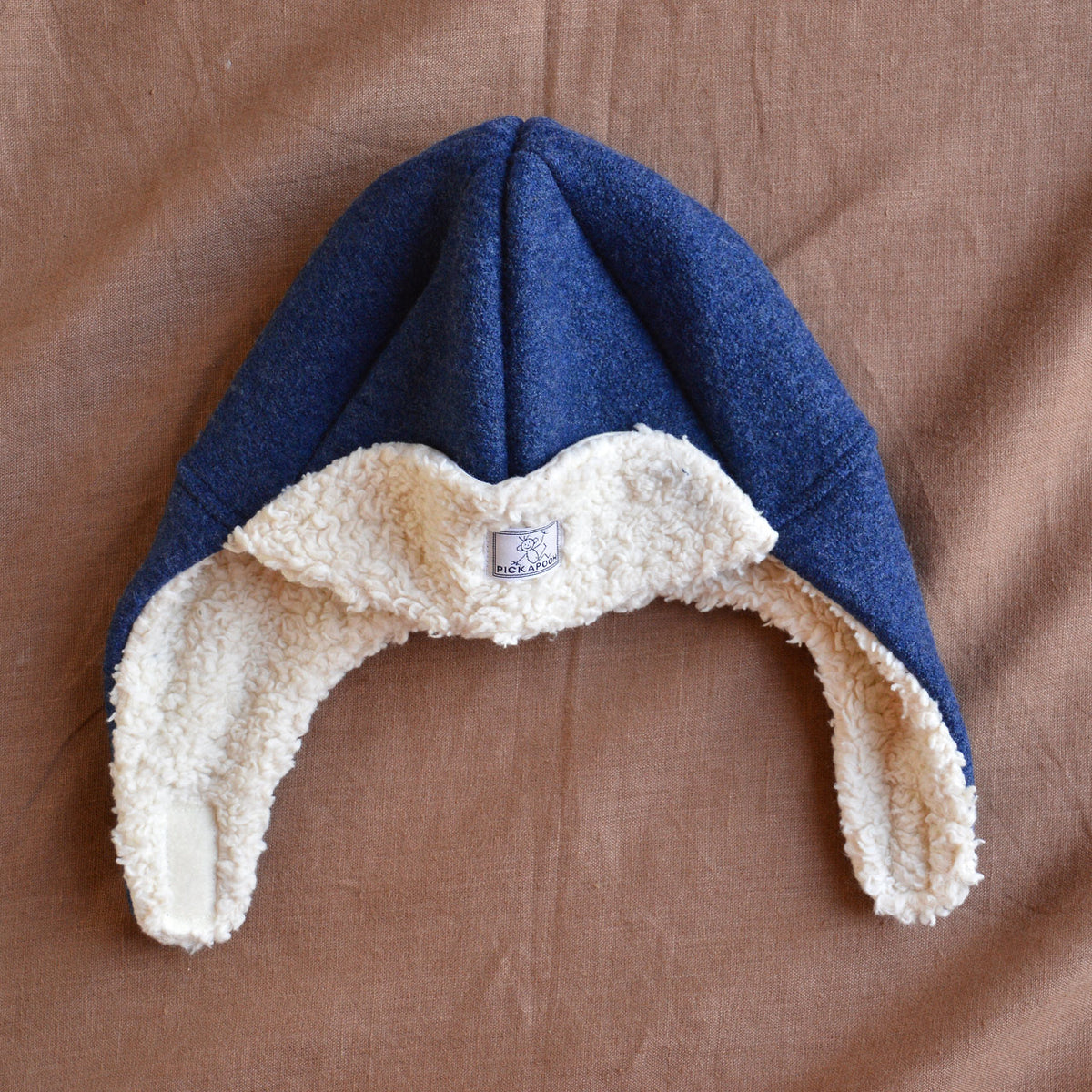 Fynn Organic Boiled Wool Lumberjack Hat with Teddy Lining (1-10y)