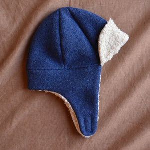 Fynn Organic Boiled Wool Lumberjack Hat with Teddy Lining (1-10y)