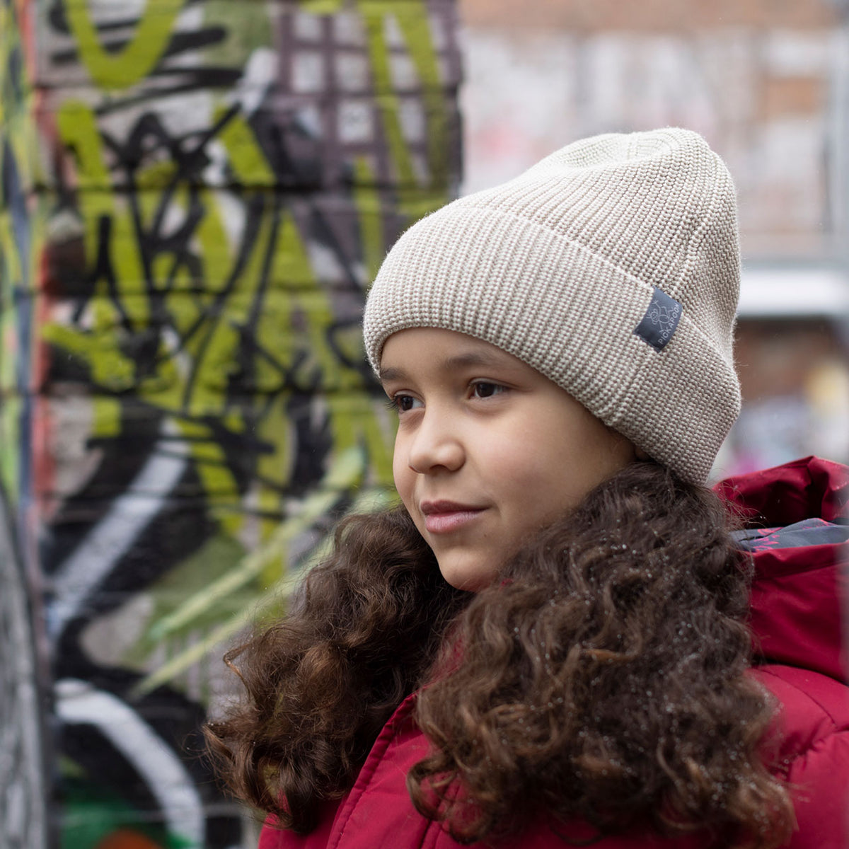 Knitted Slouch Beanie - Wool/Silk (Child-Adult)