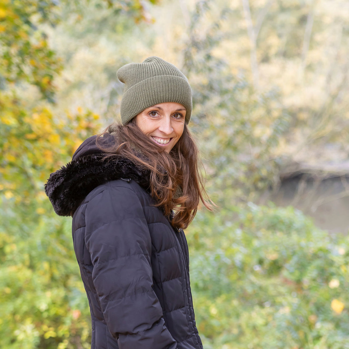 Knitted Slouch Beanie - Wool/Silk (Child-Adult)