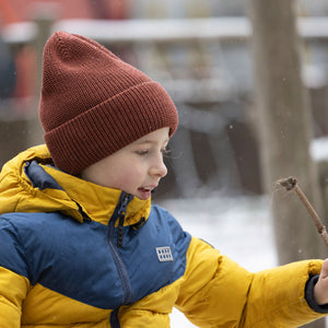 Knitted Slouch Beanie - Wool/Silk (Child-Adult)
