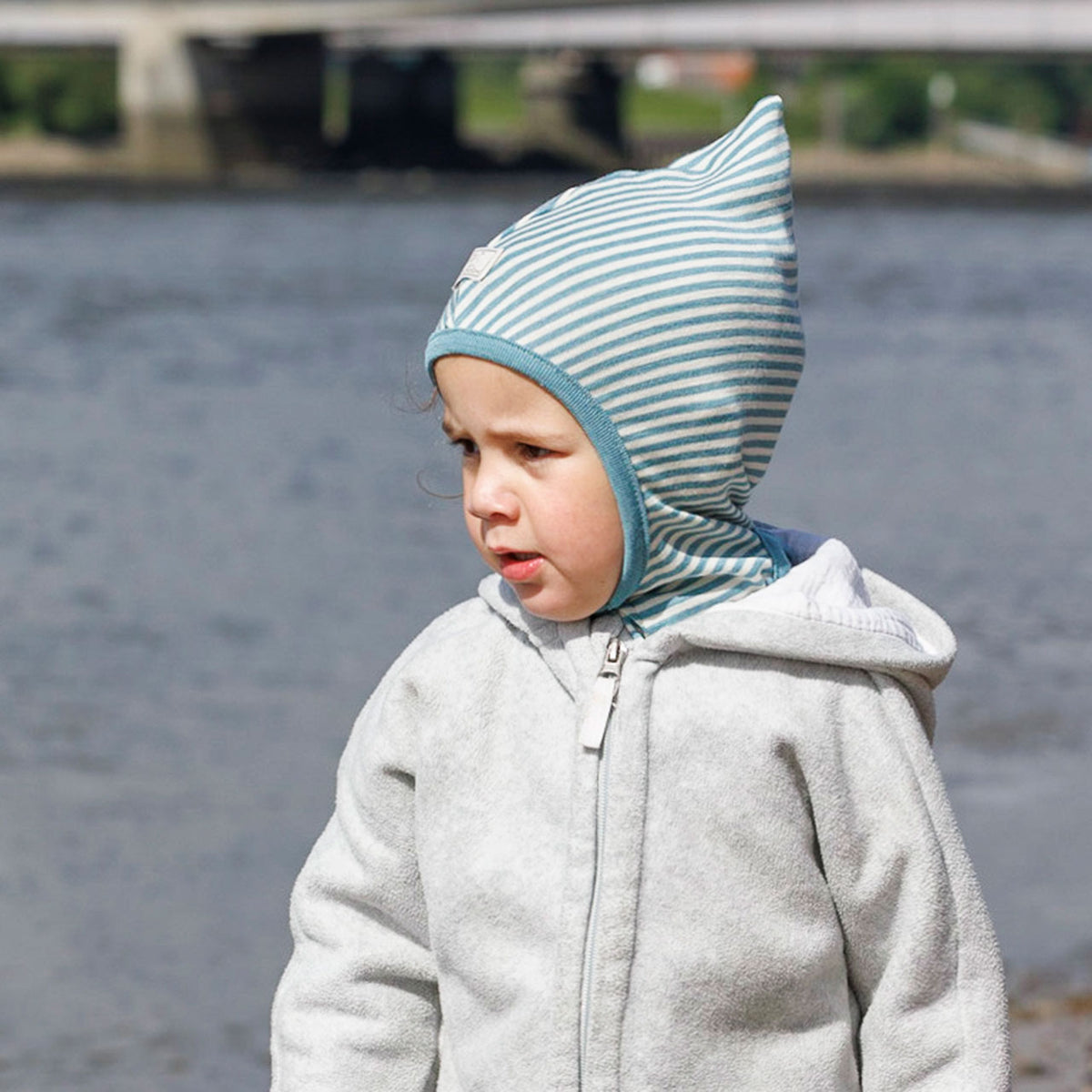 Baby Pixie Balaclava with Neck Warmer - Wool/Silk (6-24m)