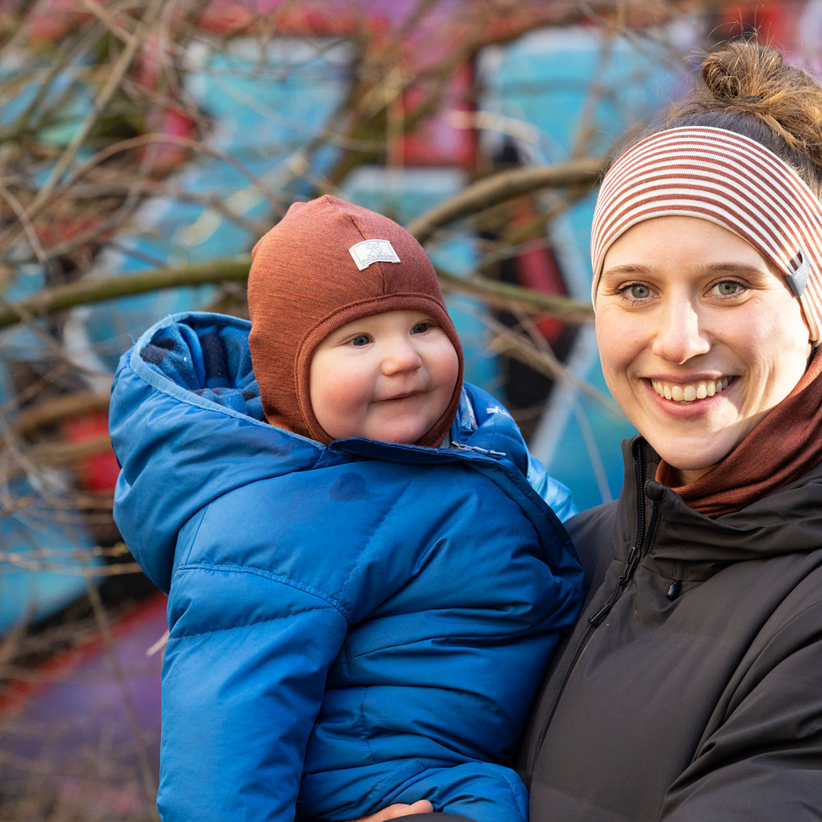 Baby Pixie Balaclava with Neck Warmer - Wool/Silk (6-24m)