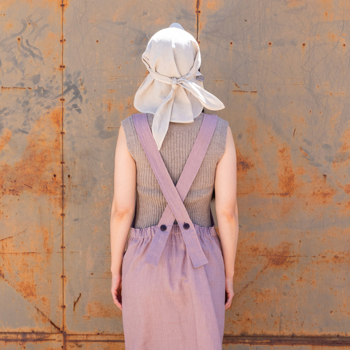 Bandana Style Sun Visor - 100% Organic Linen (Child-Adult)