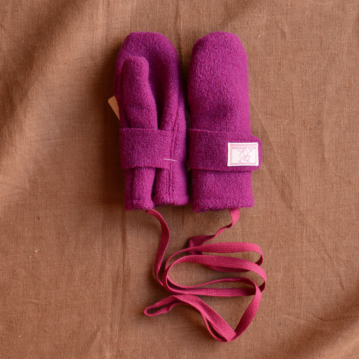 Boiled Wool Mittens With Wool/Silk Lining (9m-6y)