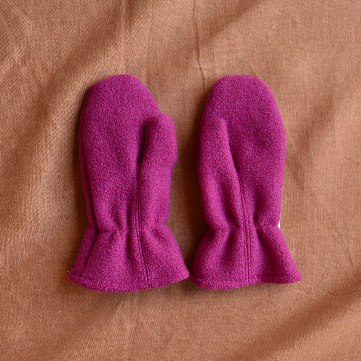 Boiled Wool Mittens With Wool/Silk Lining (9m-6y)