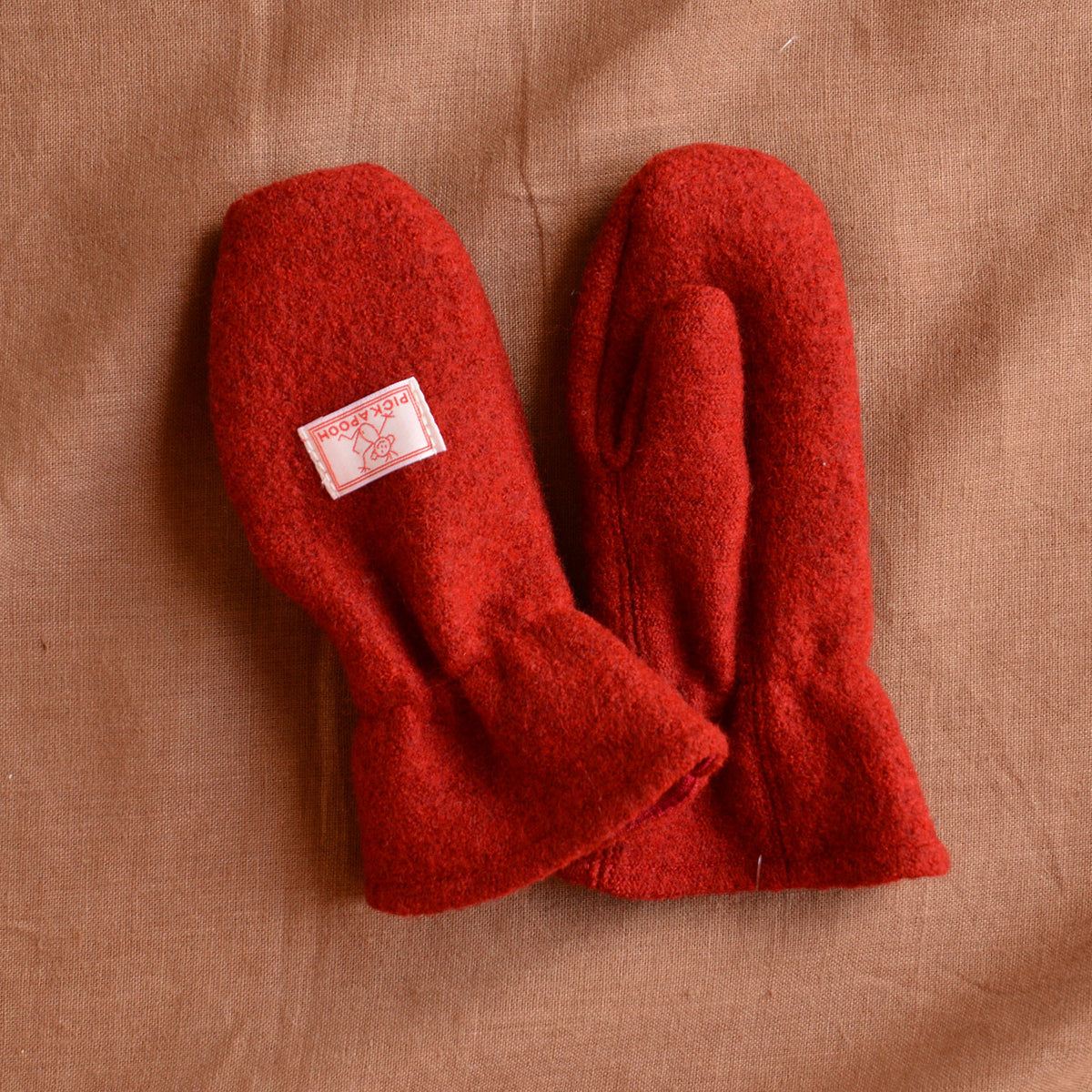 Boiled Wool Mittens With Wool/Silk Lining (9m-6y)