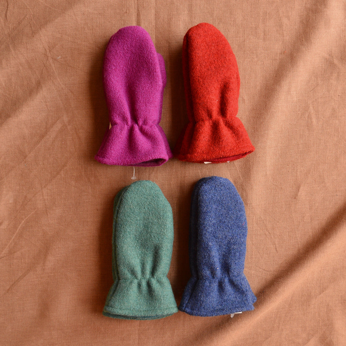 Boiled Wool Mittens With Wool/Silk Lining (9m-6y)