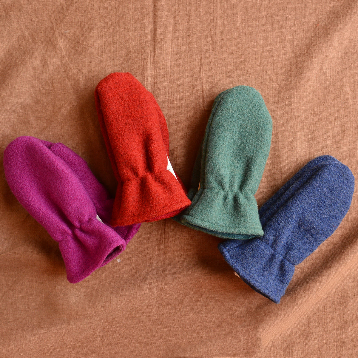Boiled Wool Mittens With Wool/Silk Lining (9m-6y)
