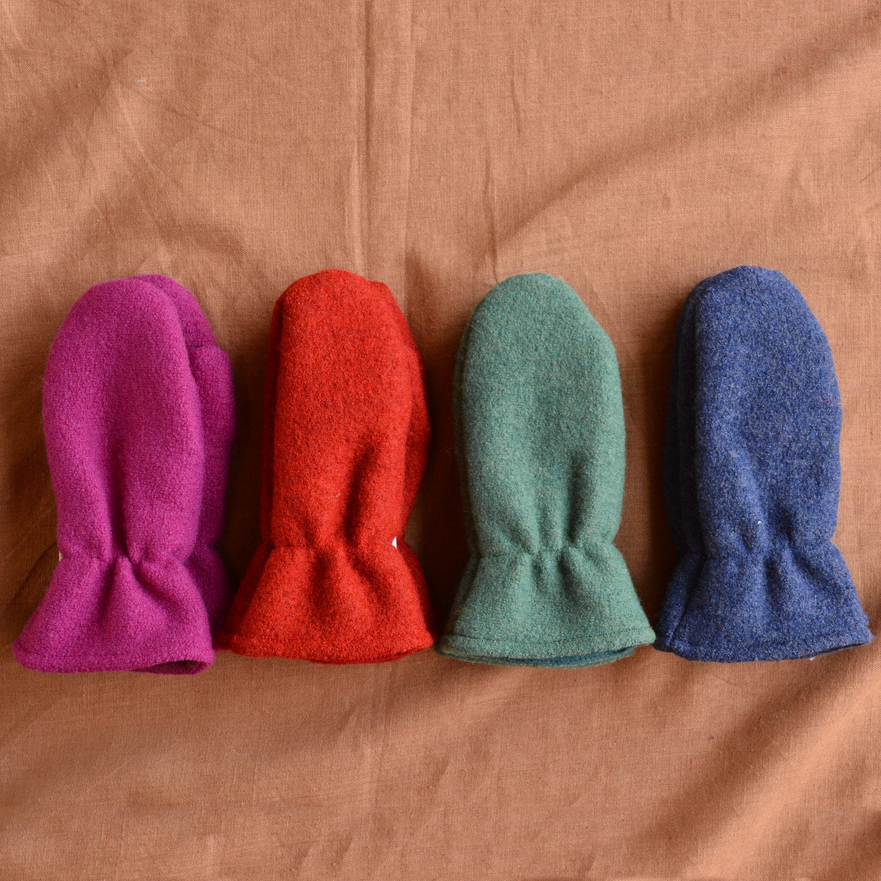 Boiled Wool Mittens With Wool/Silk Lining (9m-6y)