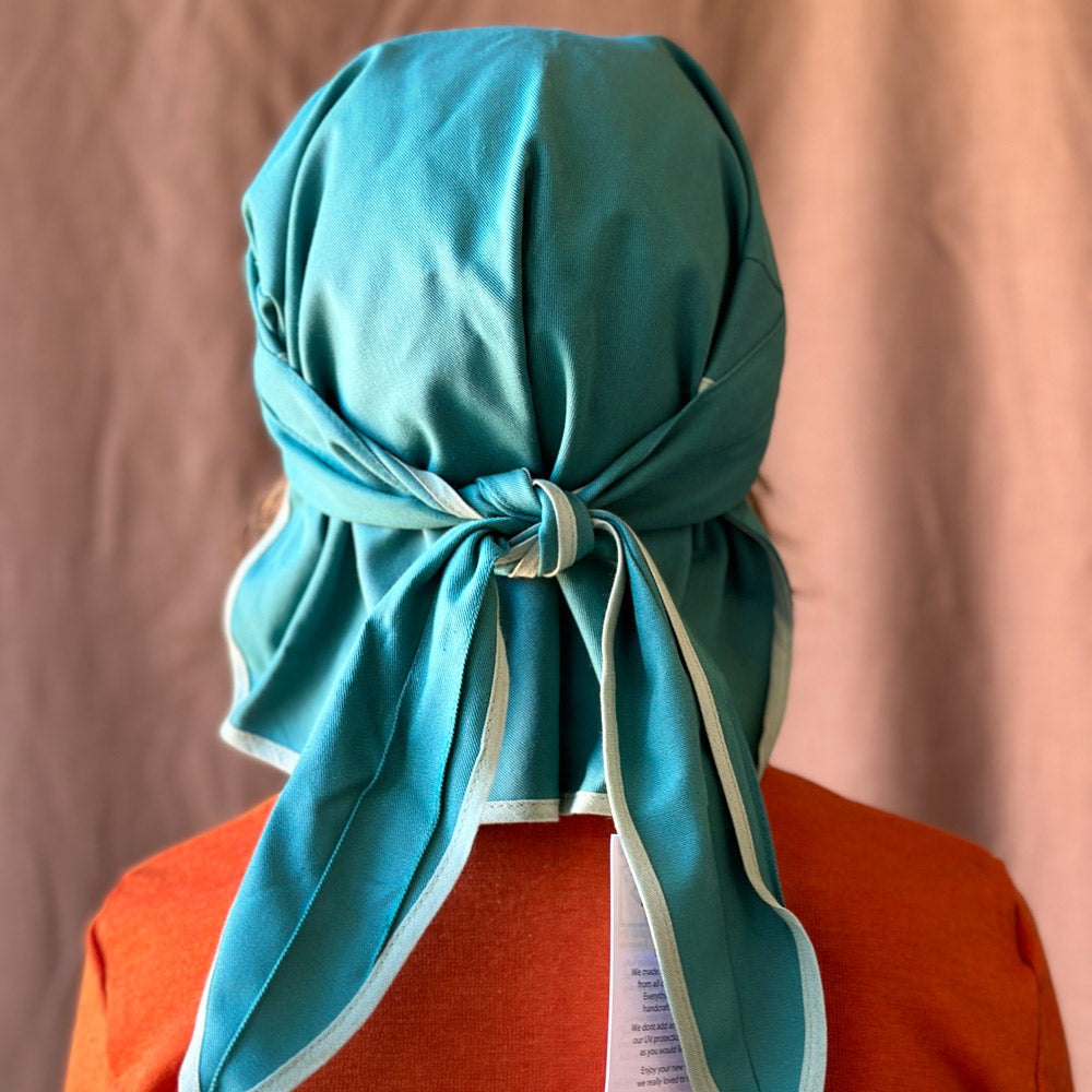 Bandana Style Sun Visor - 100% Organic Cotton - UV60+ (Child-Adult)