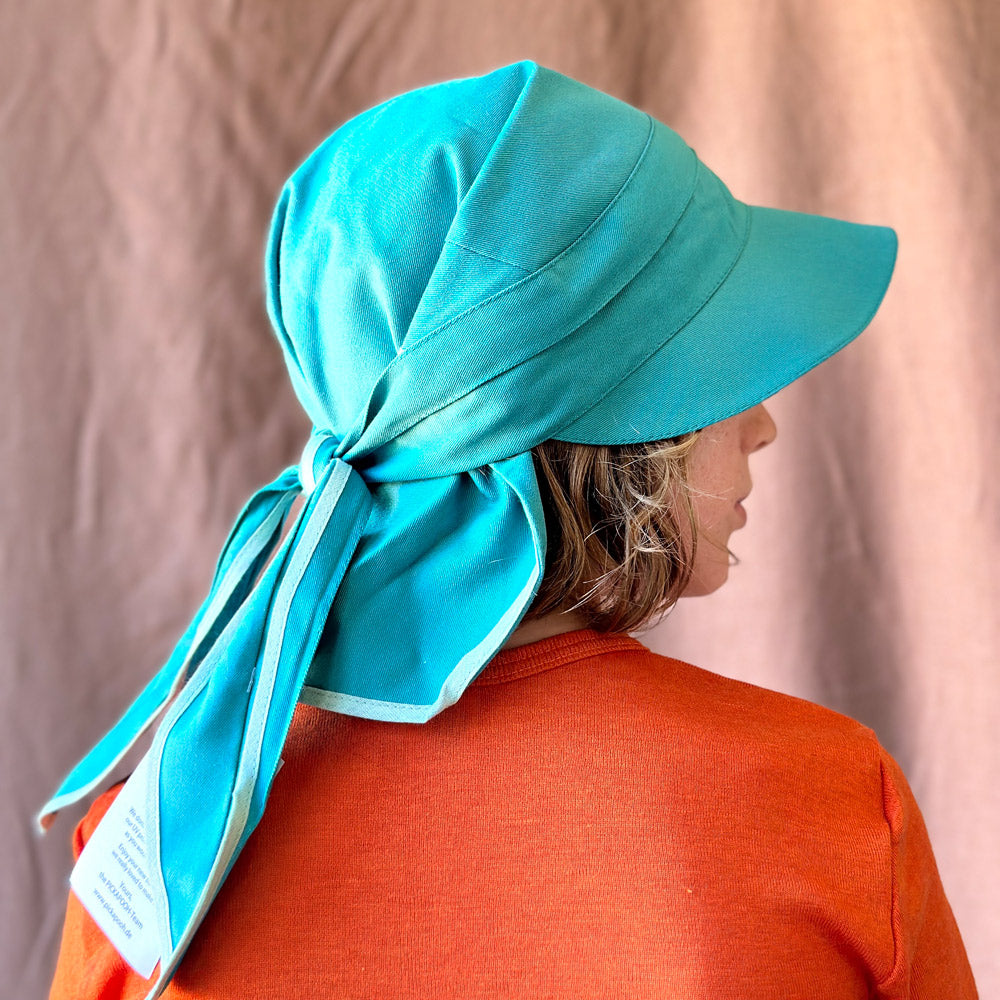 Bandana Style Sun Visor - 100% Organic Cotton - UV60+ (Child-Adult)