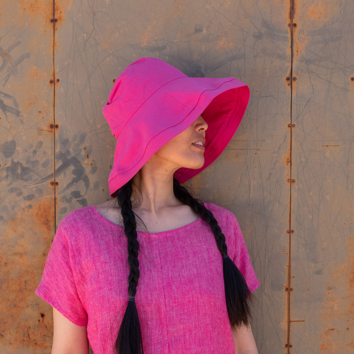 Wide Brim Hat Sofie - 100% Organic Cotton - UV60+ (Child-Adults)