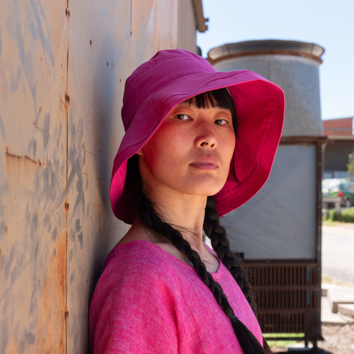 Wide Brim Hat Sofie - 100% Organic Cotton - UV60+ (Child-Adults)