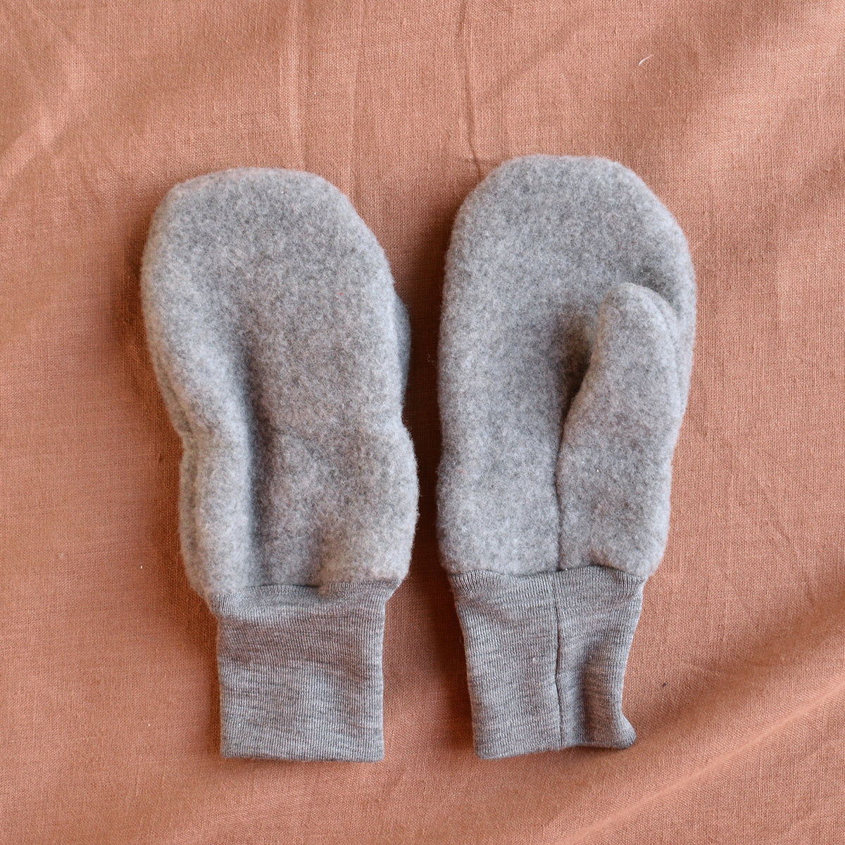 Big Kids Mittens - Organic Wool Fleece (6-10y+)