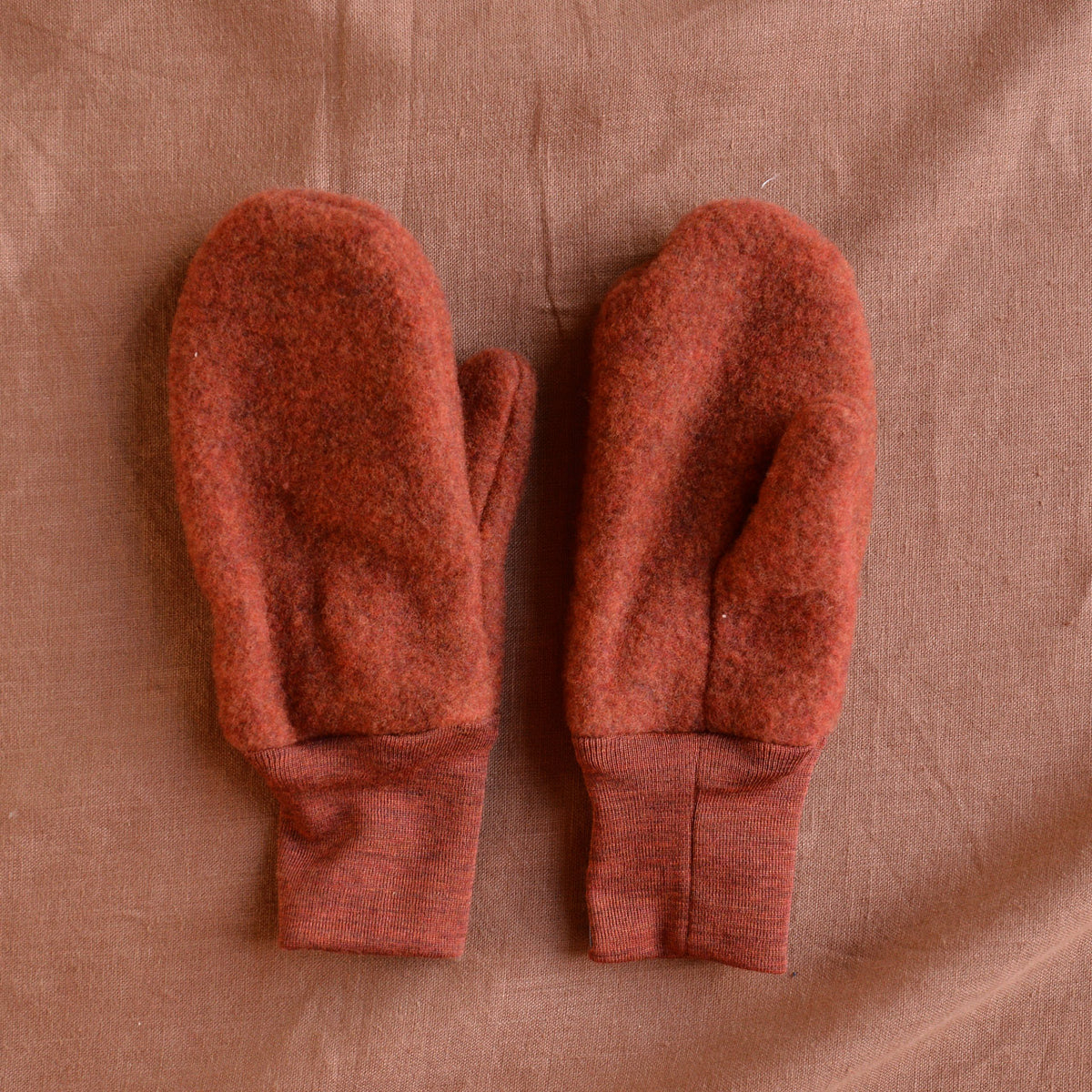 Big Kids Mittens - Organic Wool Fleece (6-10y+)