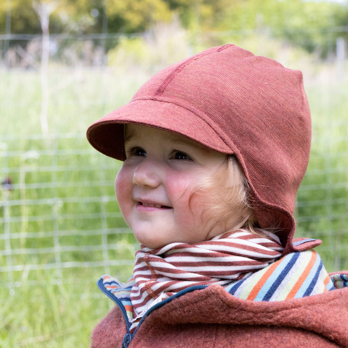 Merino Sun Visor - Organic Wool/Silk (Baby-Adult)