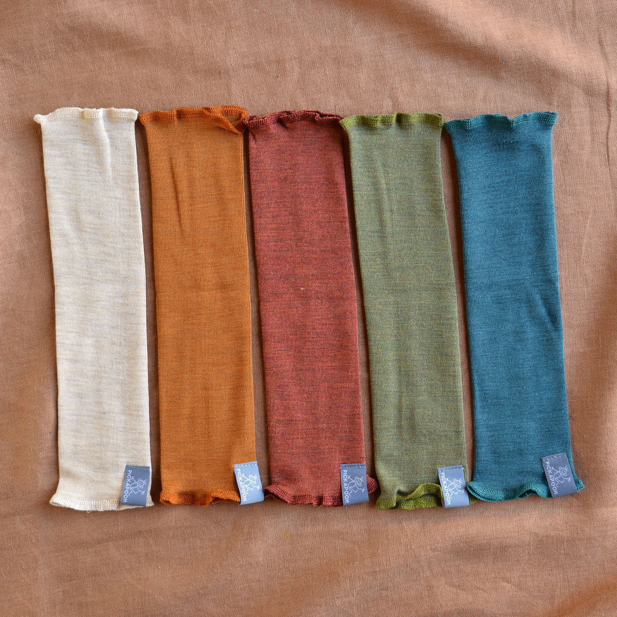 Baby Fine Legwarmers in Organic Wool/Silk (0-2y+)