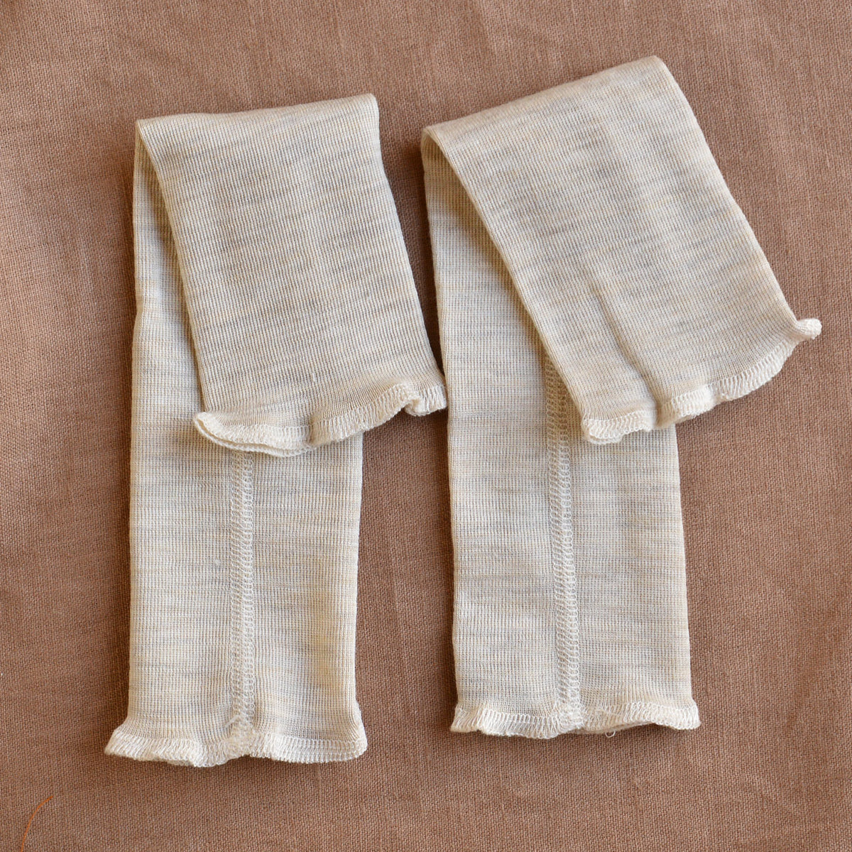 Baby Fine Legwarmers in Organic Wool/Silk (0-2y+)