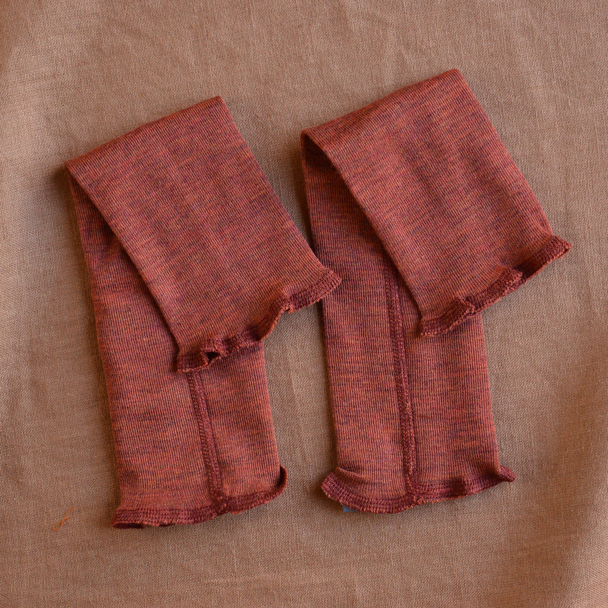 Baby Fine Legwarmers in Organic Wool/Silk (0-2y+)