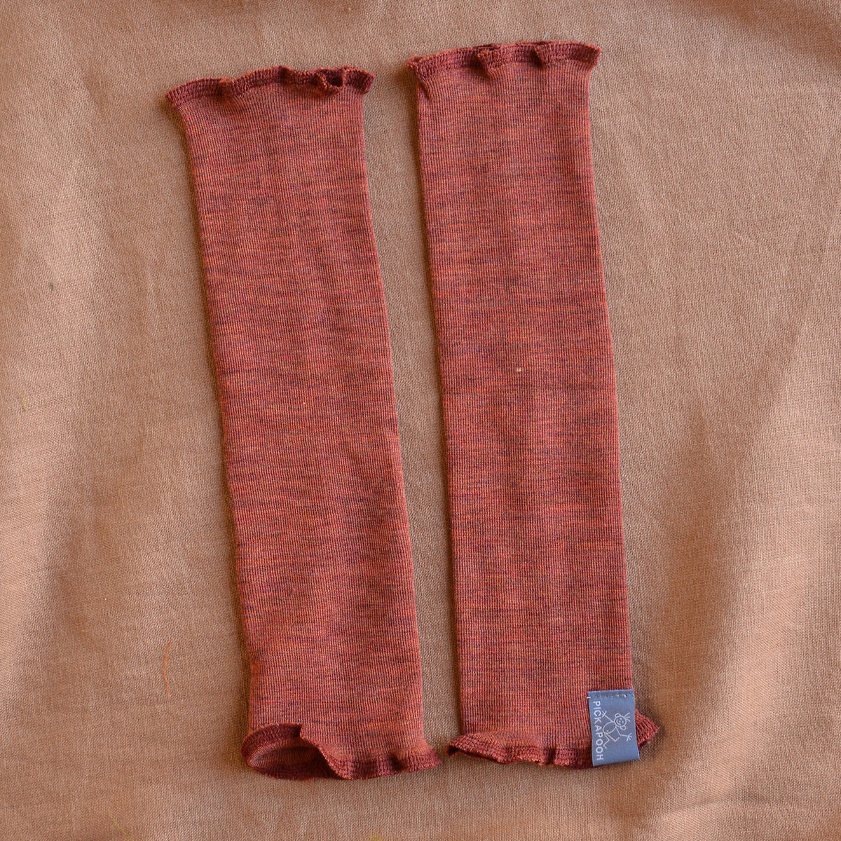 Baby Fine Legwarmers in Organic Wool/Silk (0-2y+)