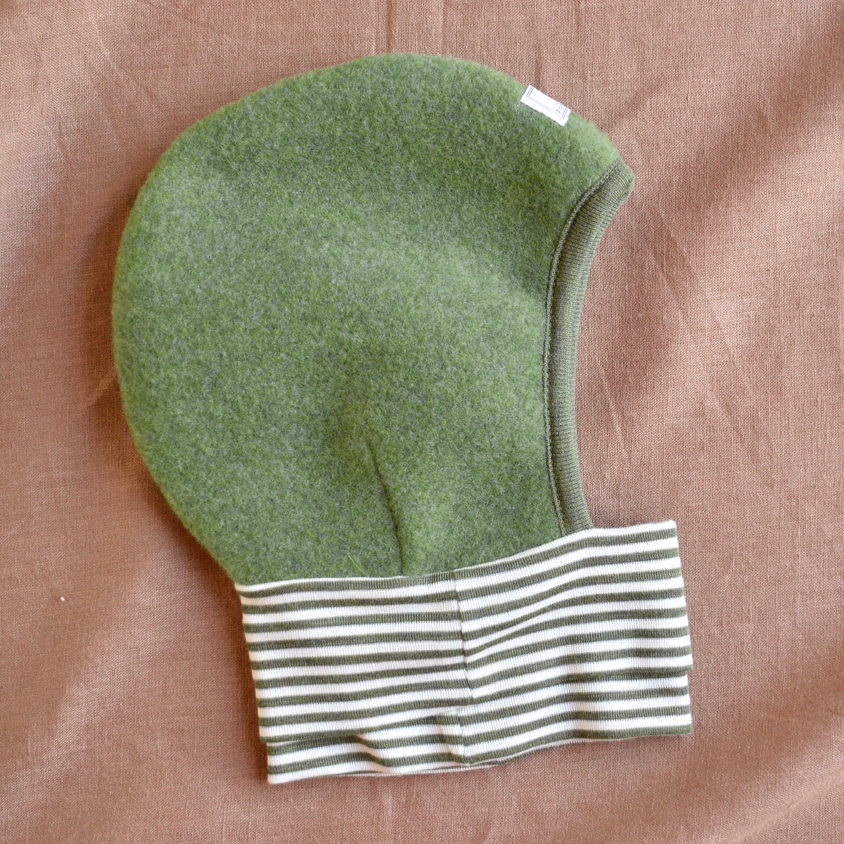 Wool Fleece Balaclava with Stripy Neck Warmer (1-10y)