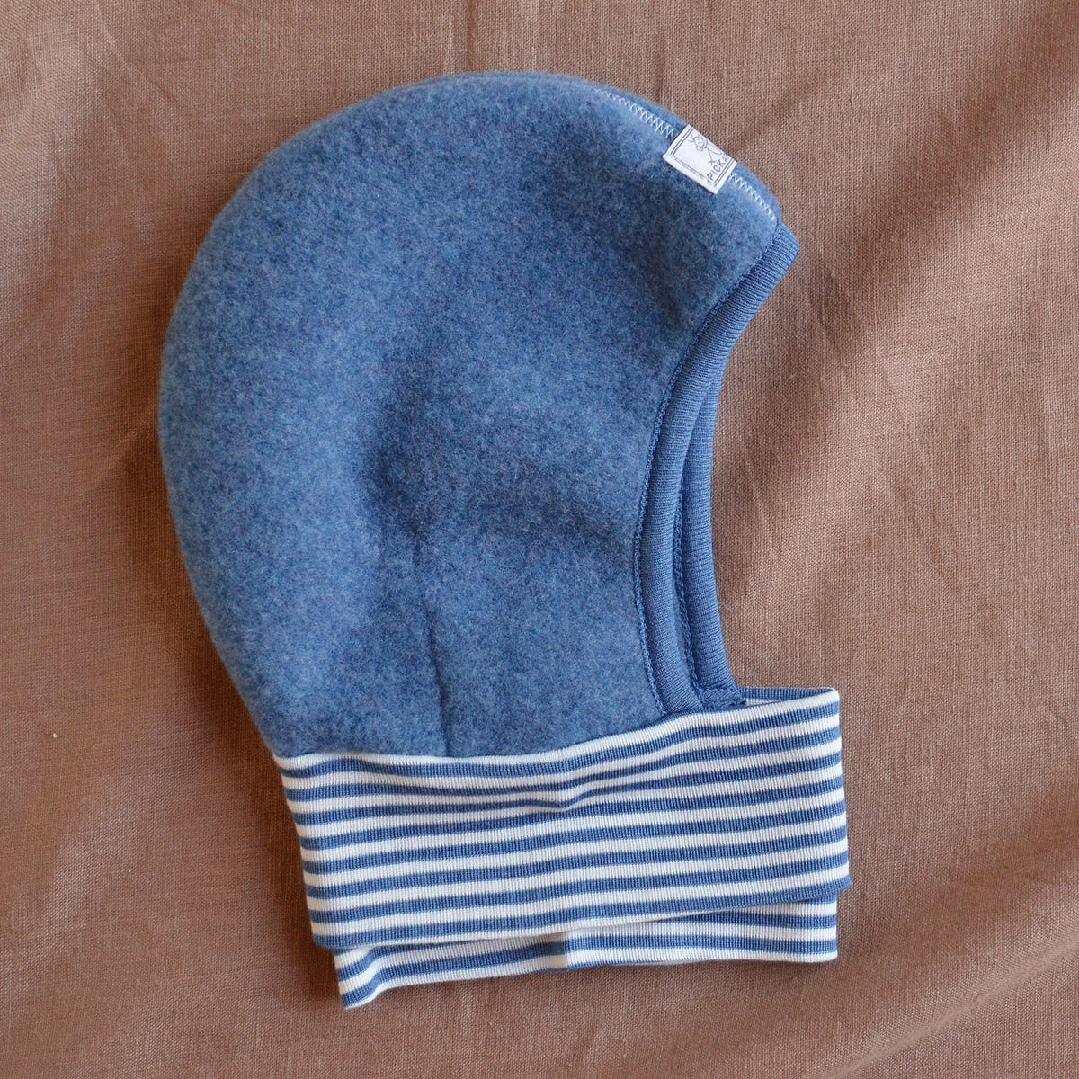 Wool Fleece Balaclava with Stripy Neck Warmer (1-10y)