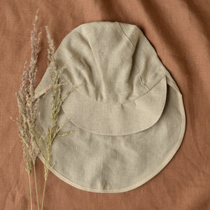 Legionnaire Cap - 100% Organic Linen (Child-Youth+)