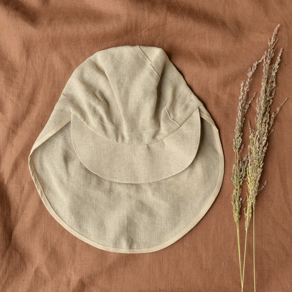Women's & Kids Organic Linen Neck Cap by Pickapooh from Woollykins