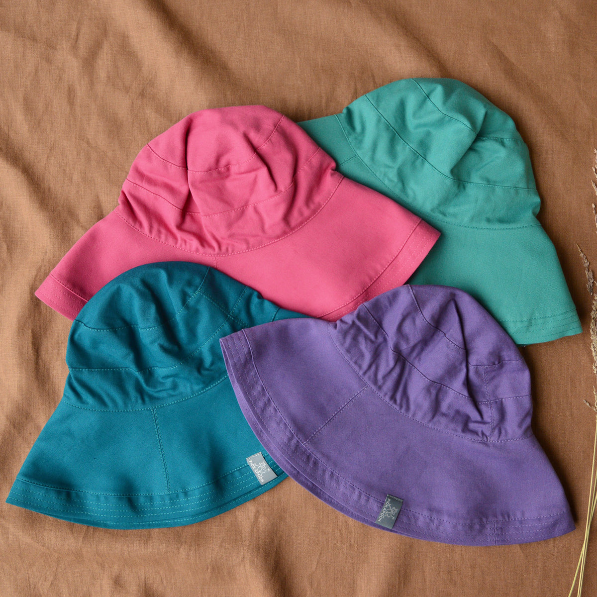 Wide Brim Hat Sofie - 100% Organic Cotton - Caribbean (Child-Adults) *Retired Colour