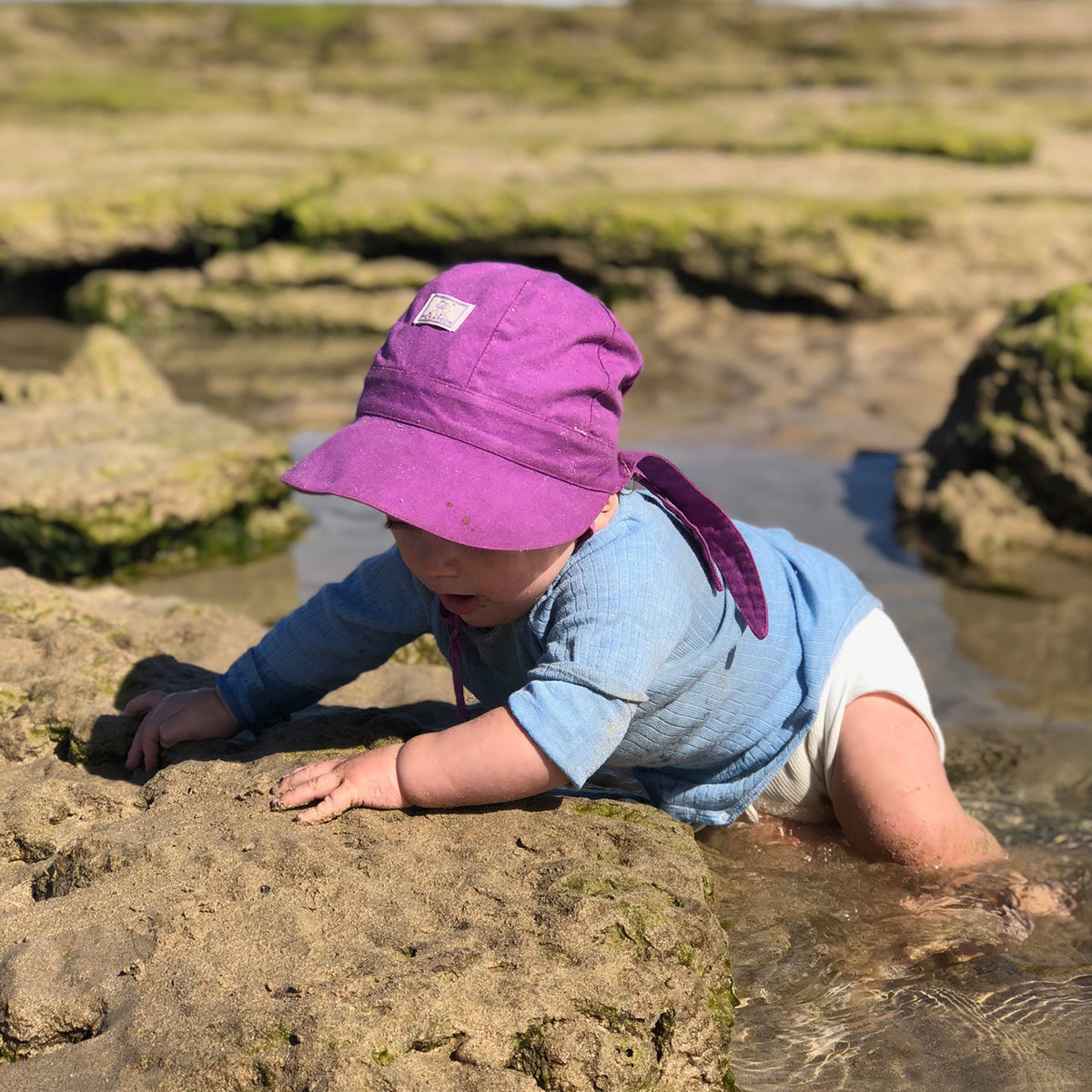 Sun Bonnet Amelie - 100% Organic Cotton - UV60+ (6m-4y+)