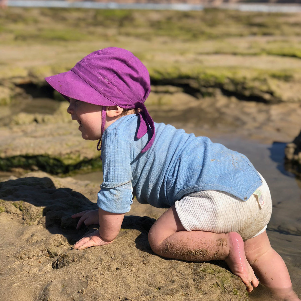 Sun Bonnet Amelie - 100% Organic Cotton - UV60+ (6m-4y+)