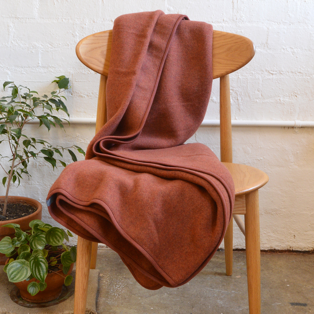 Organic Merino Wool Fleece Blanket - Large (180x160cm)