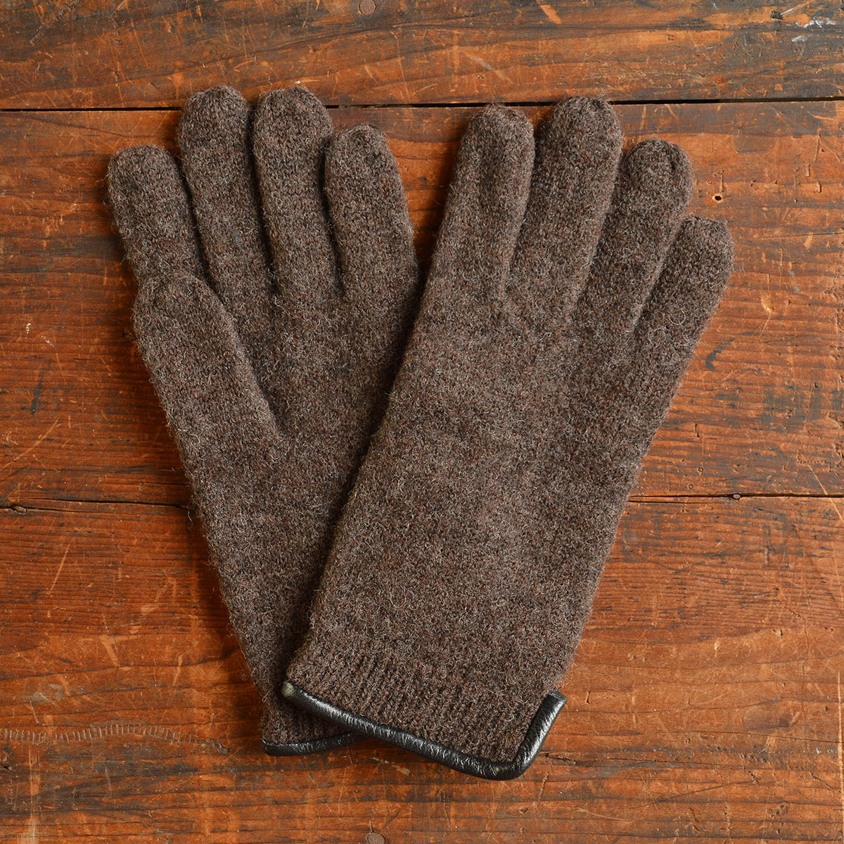 Adults Brushed Wool Gloves - 100% Organic Merino