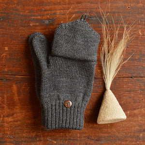 Child's Button Back Mittens - 100% Organic Merino Wool (1-8y+)